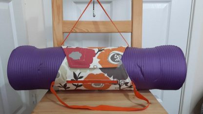 Yoga mat Carrier - orange flower